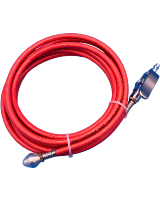 Hose With Forward Air Ball And Blowgun